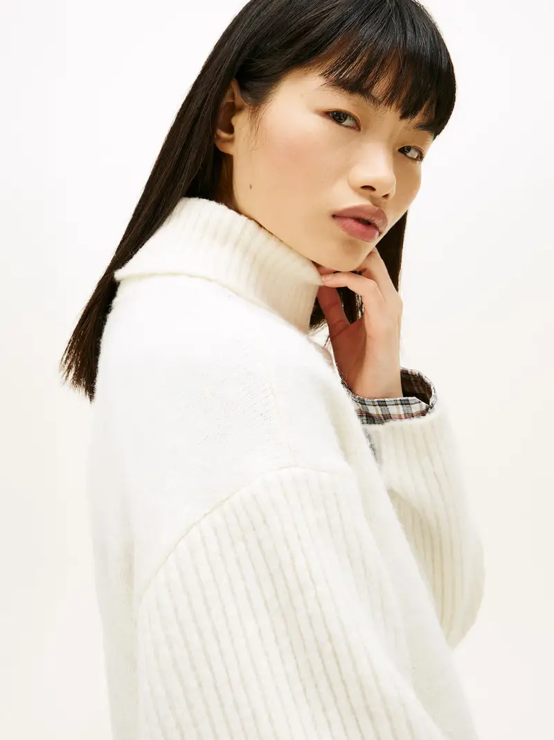 Abito in maglia navy / rosso / bianco miniatura 3