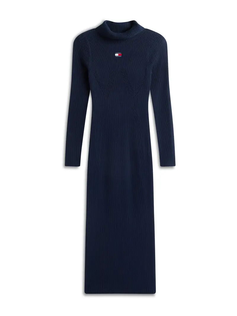 Abito in maglia navy / rosso / bianco