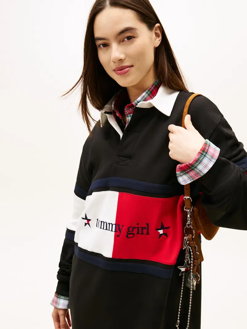 Abito navy / rosso / nero / bianco miniatura 3