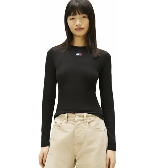 Badge W - maglia maniche lunghe - donna Black