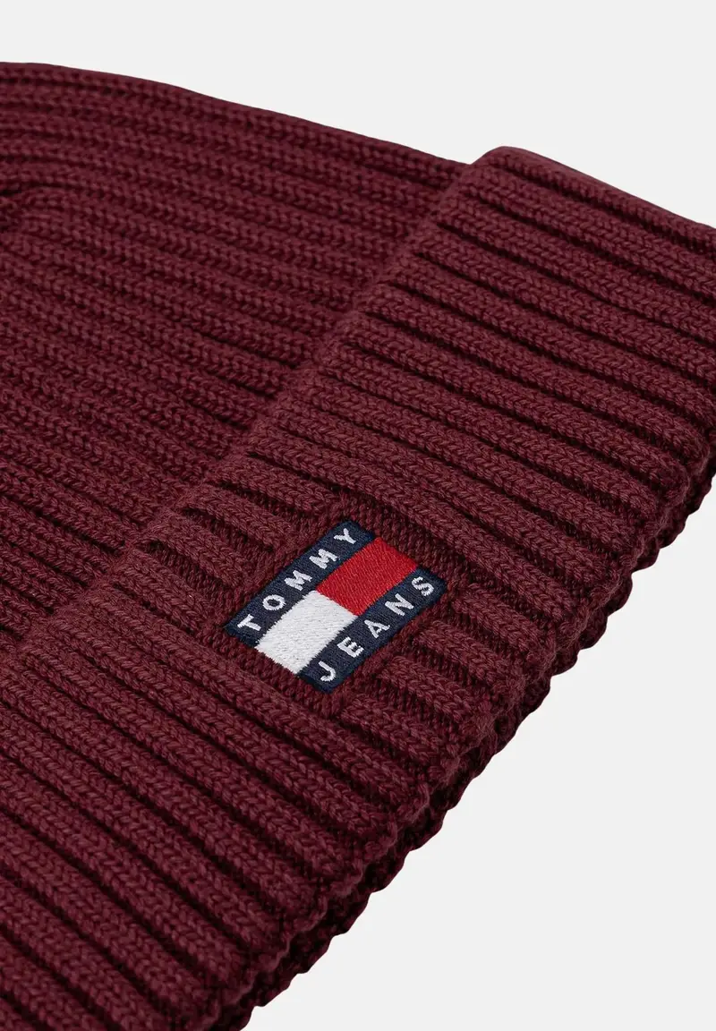 Berretto bordeaux per uomo e donna con logo miniatura 2