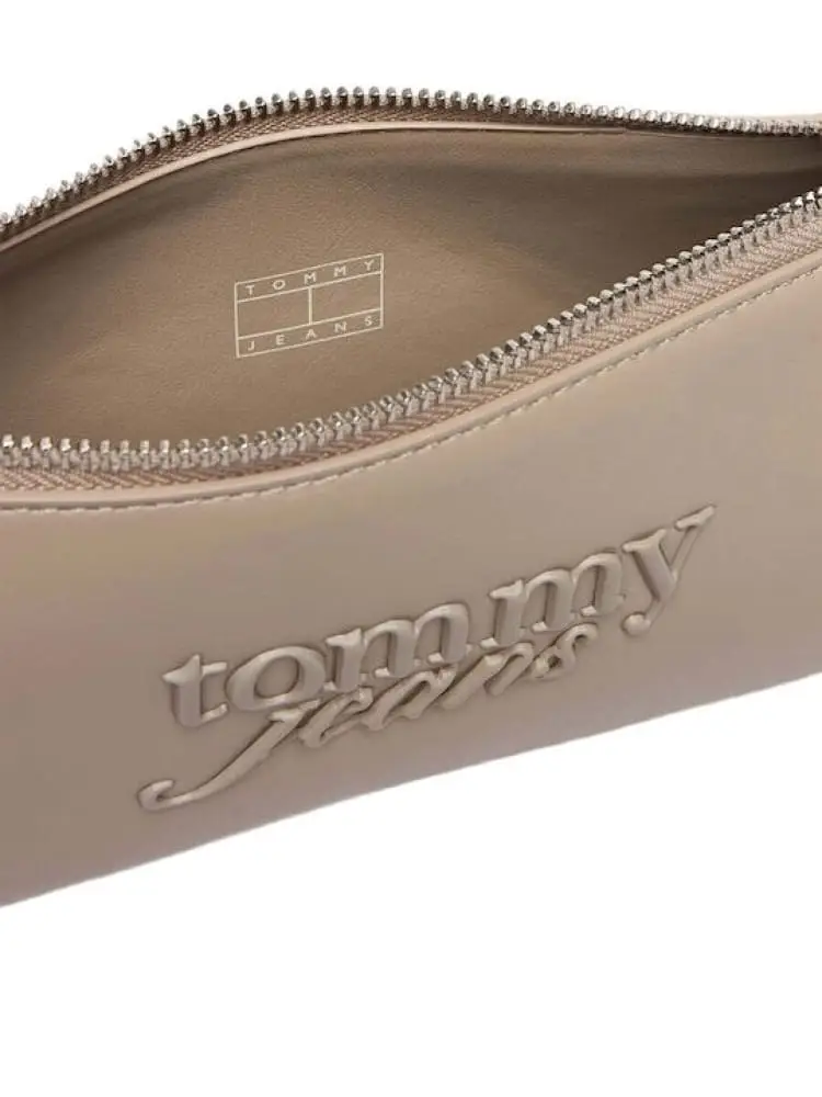 Tommy Jeans borsa beige donna logo lettering miniatura 2