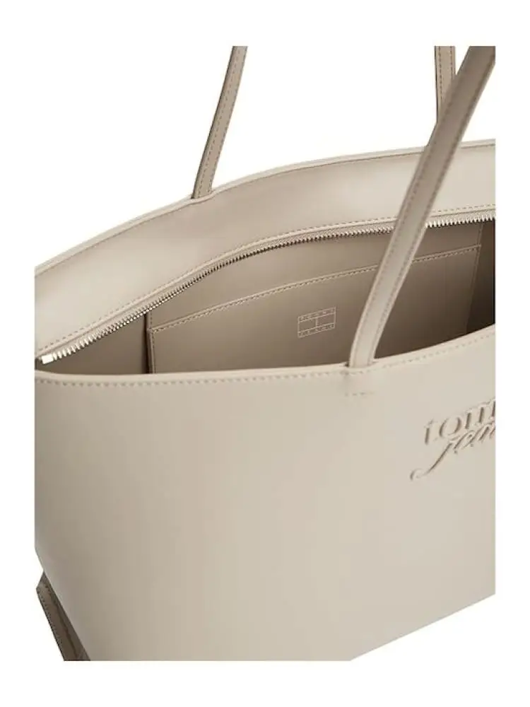 Tommy Jeans borsa beige donna logo lettering miniatura 3