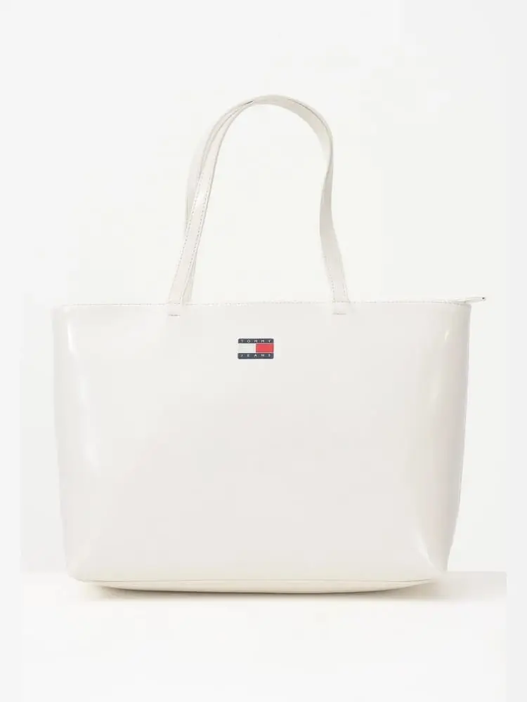 borsa bianca donna mini logo