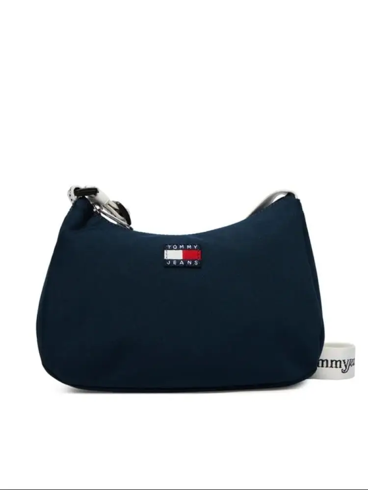 borsa blu navy donna logo lettering