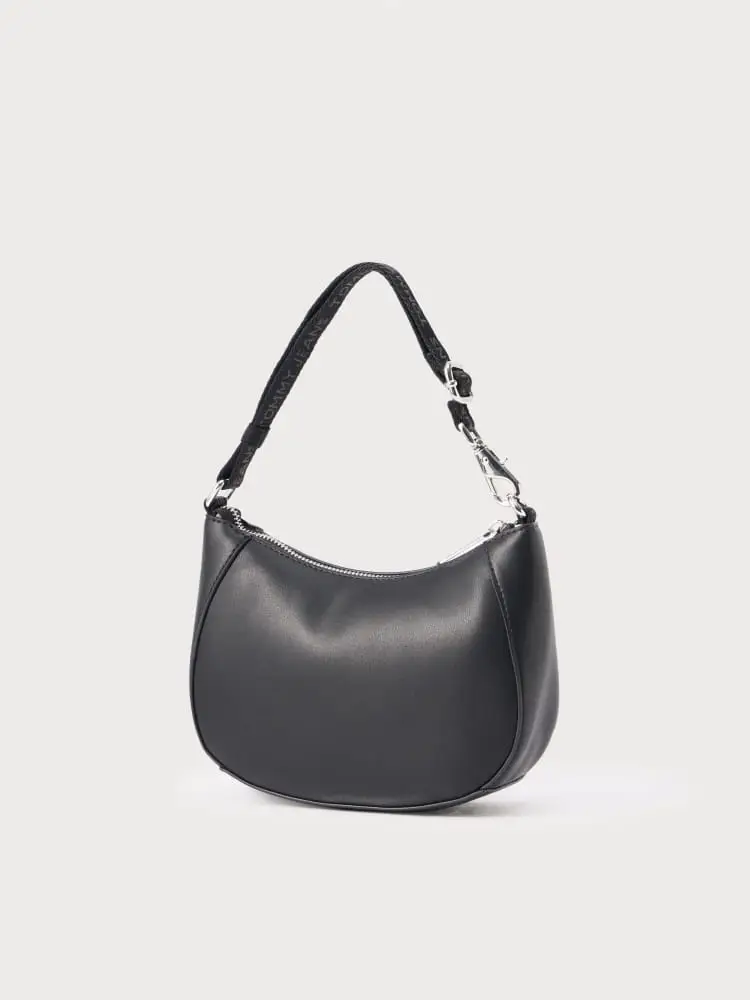 borsa nera donna mini logo miniatura 2