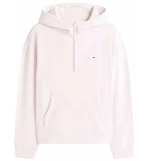 Boxy Flag 1/4 Zip W - felpa con cappuccio - donna Light Pink