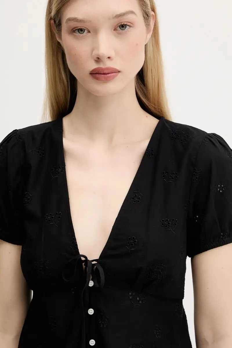 camicetta donna colore nero DW0DW21241 miniatura 4