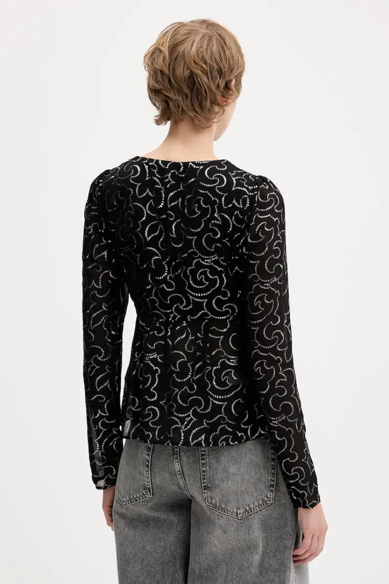 camicetta donna colore nero DW0DW21459 miniatura 3