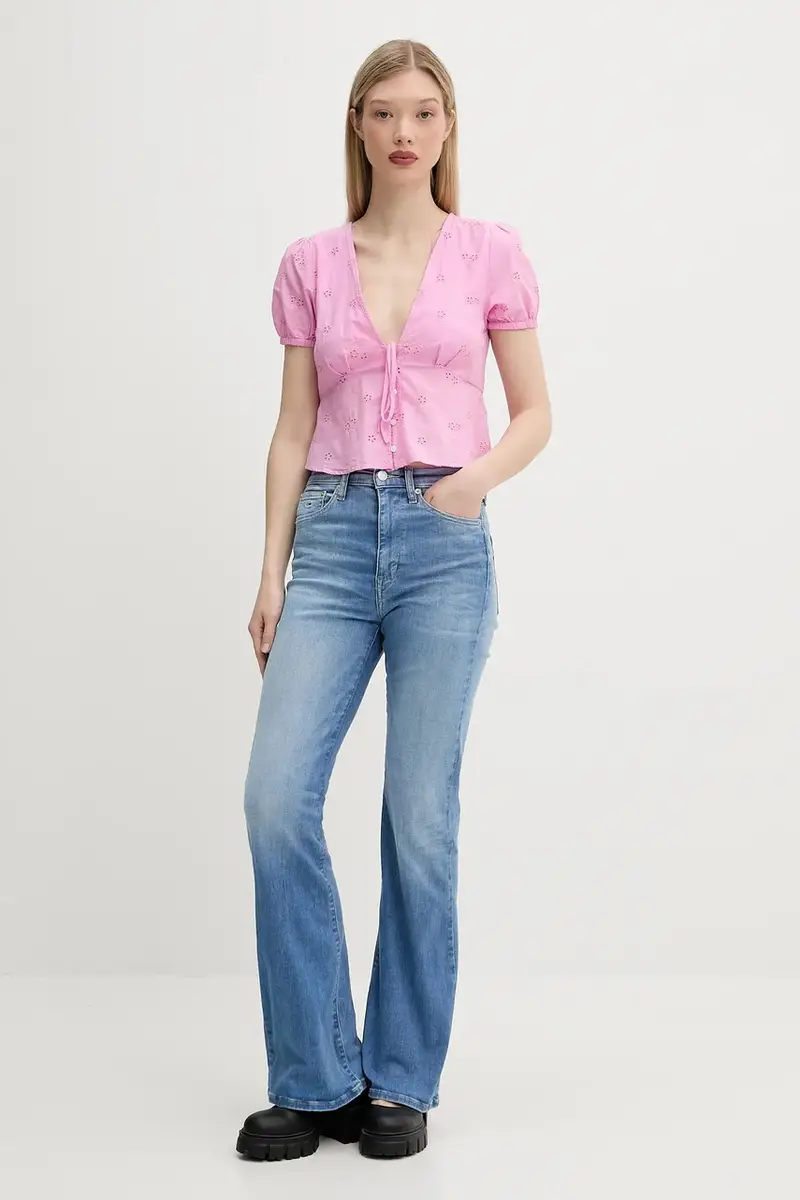 camicetta donna colore rosa DW0DW21241 miniatura 2