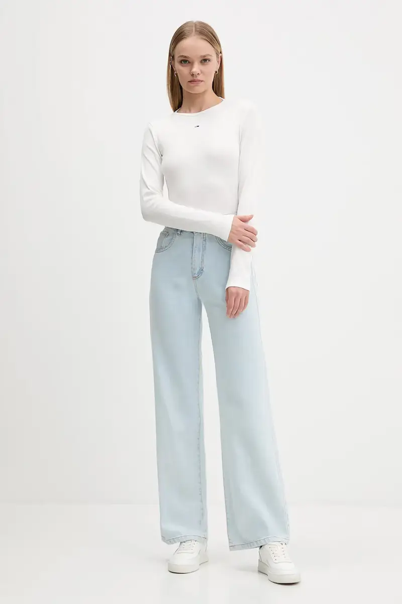 camicia a maniche lunghe pacco da 2 donna colore bianco DW0DW17716 miniatura 3