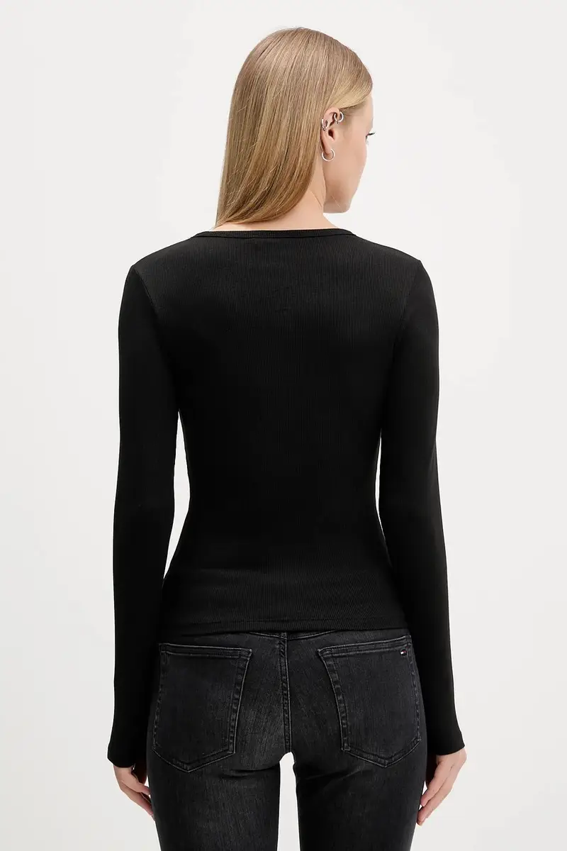 camicia a maniche lunghe pacco da 2 donna colore bianco DW0DW17716 Nero miniatura 3