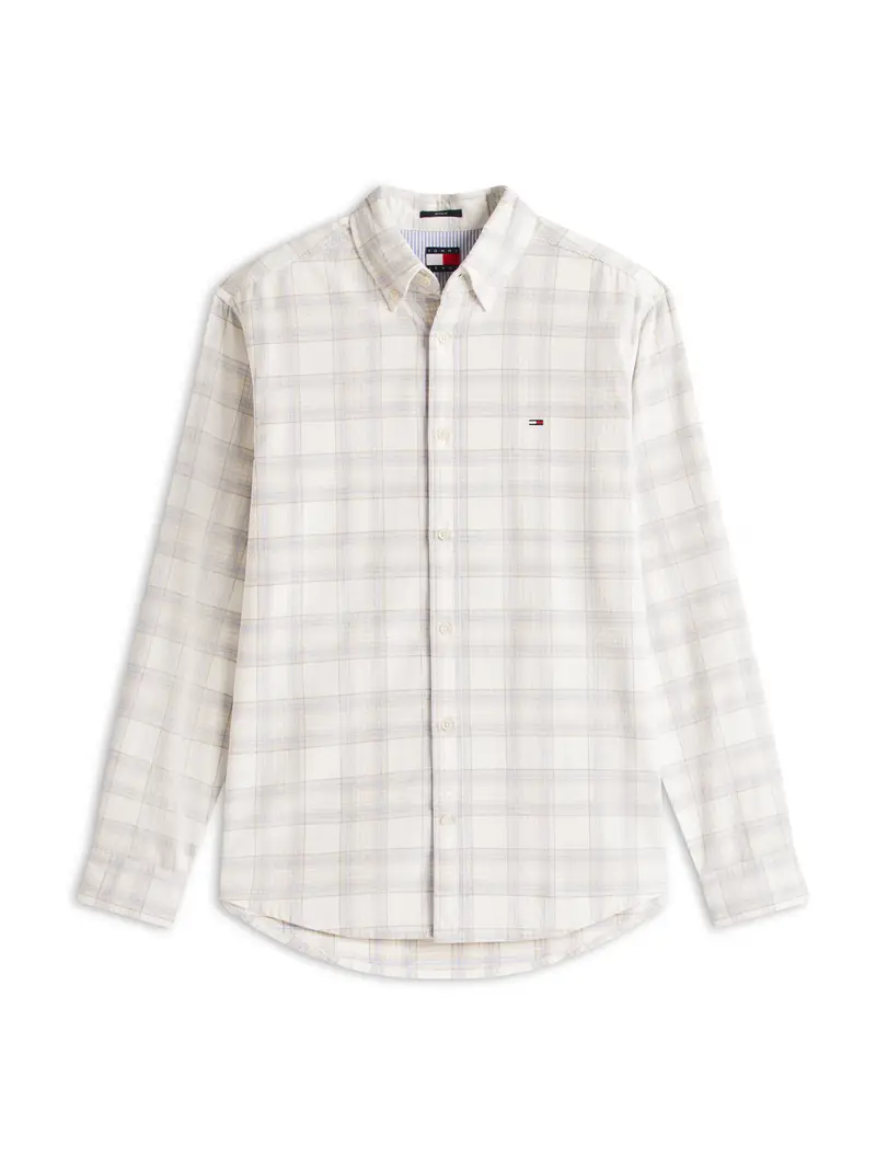 Camicia beige / blu pastello / bianco