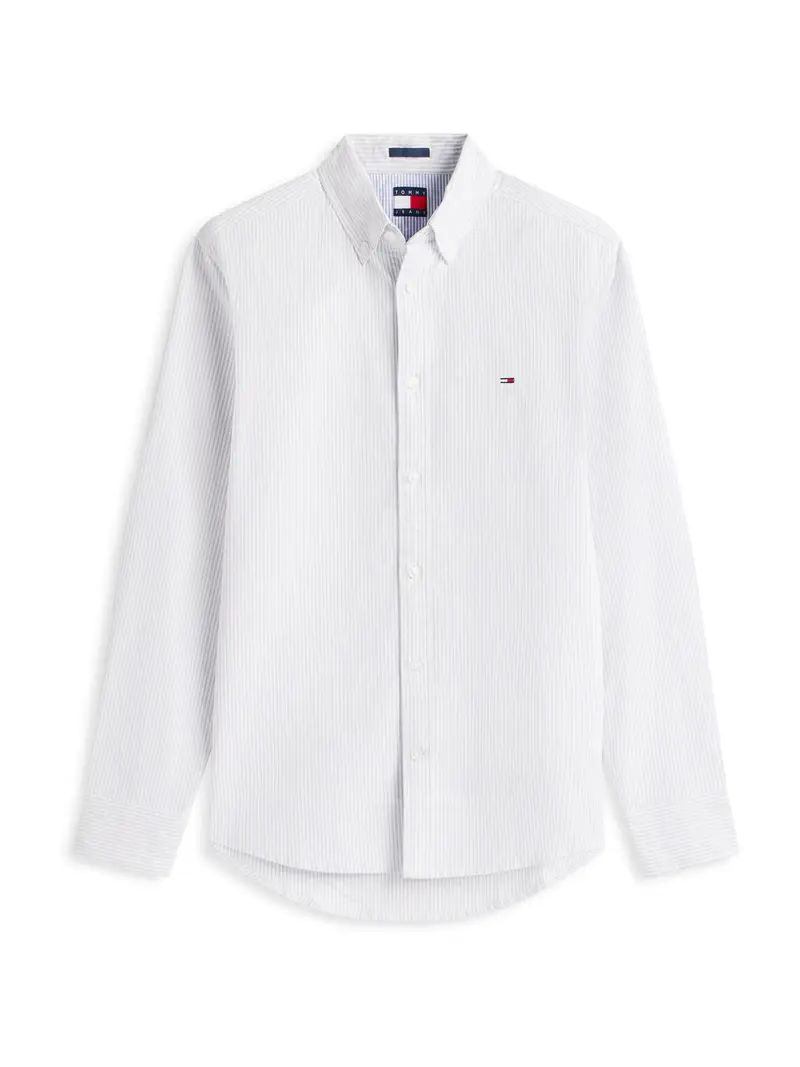 Camicia blu pastello / bianco