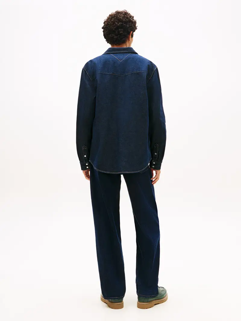 Camicia blu scuro miniatura 3