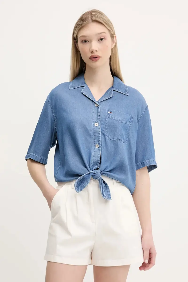 camicia colore blu DW0DW20603