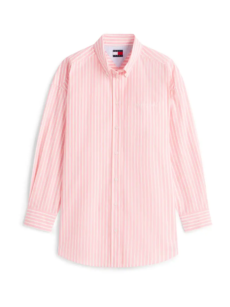 Camicia da donna rosa / bianco