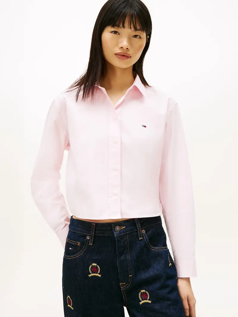 Camicia da donna rosa pastello miniatura 2