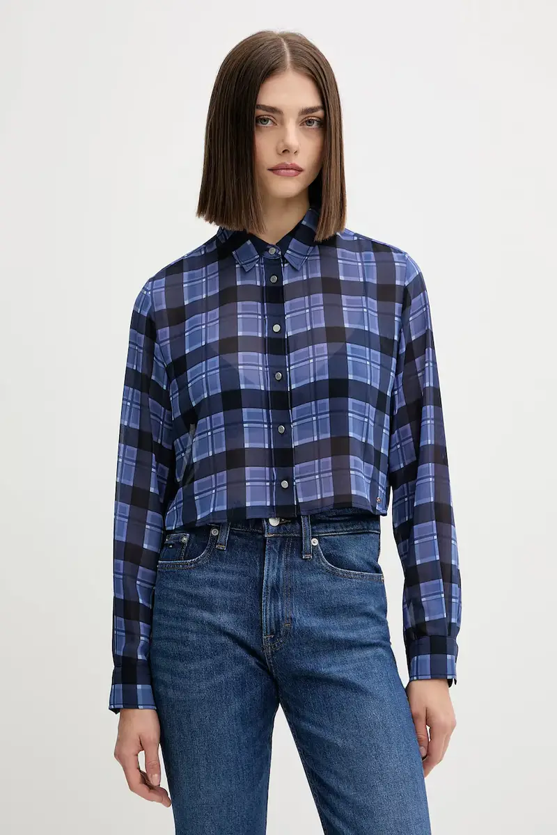 camicia donna colore blu navy DW0DW21452