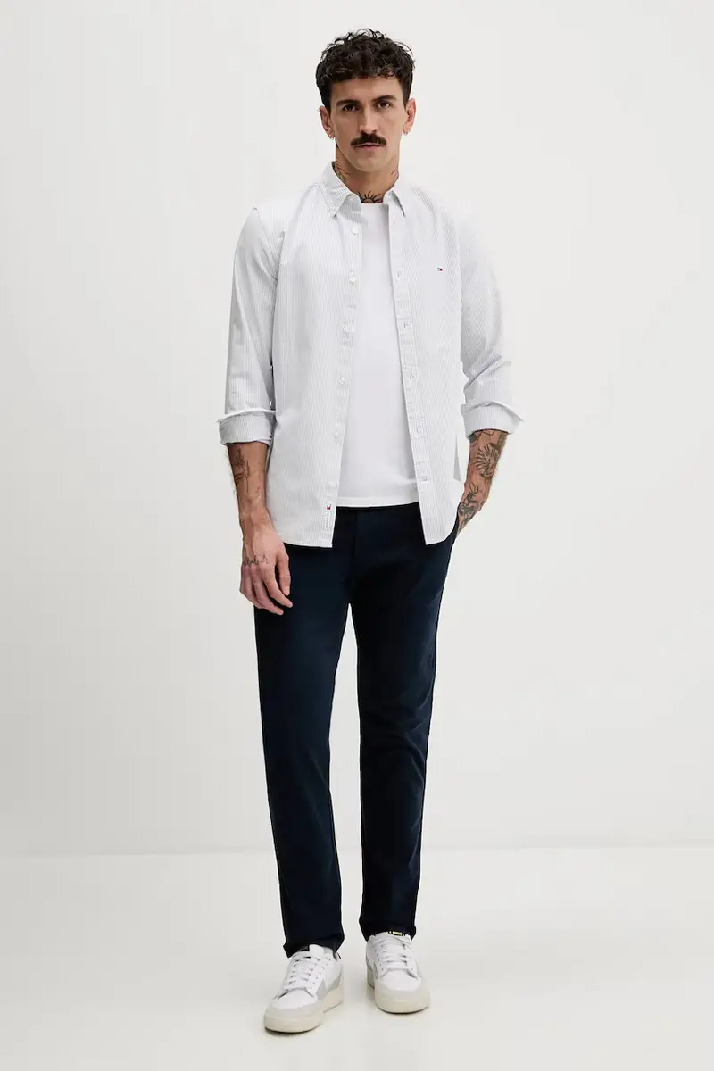 camicia in cotone Blu miniatura 2