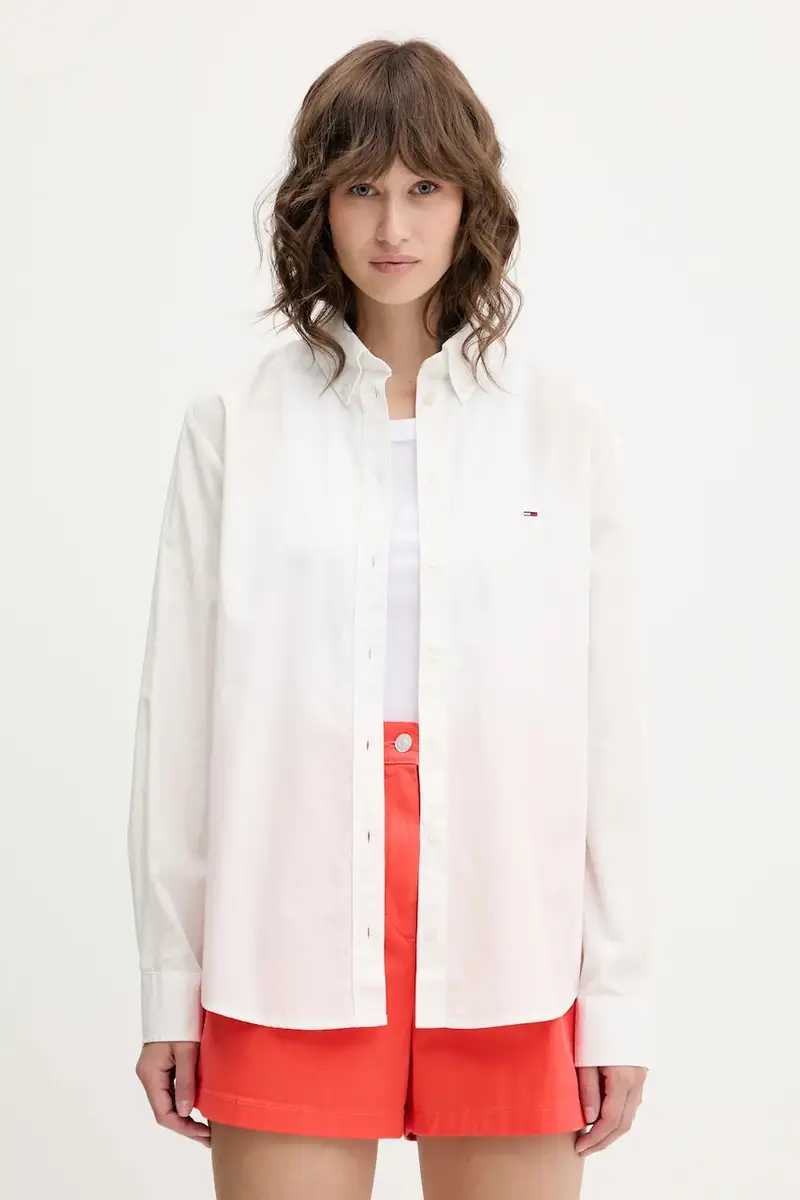 camicia in cotone colore bianco DW0DW20290