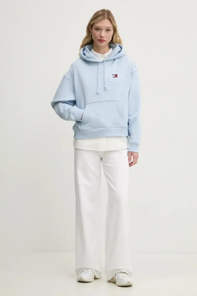 camicia in cotone donna colore beige DW0DW19358 miniatura 2