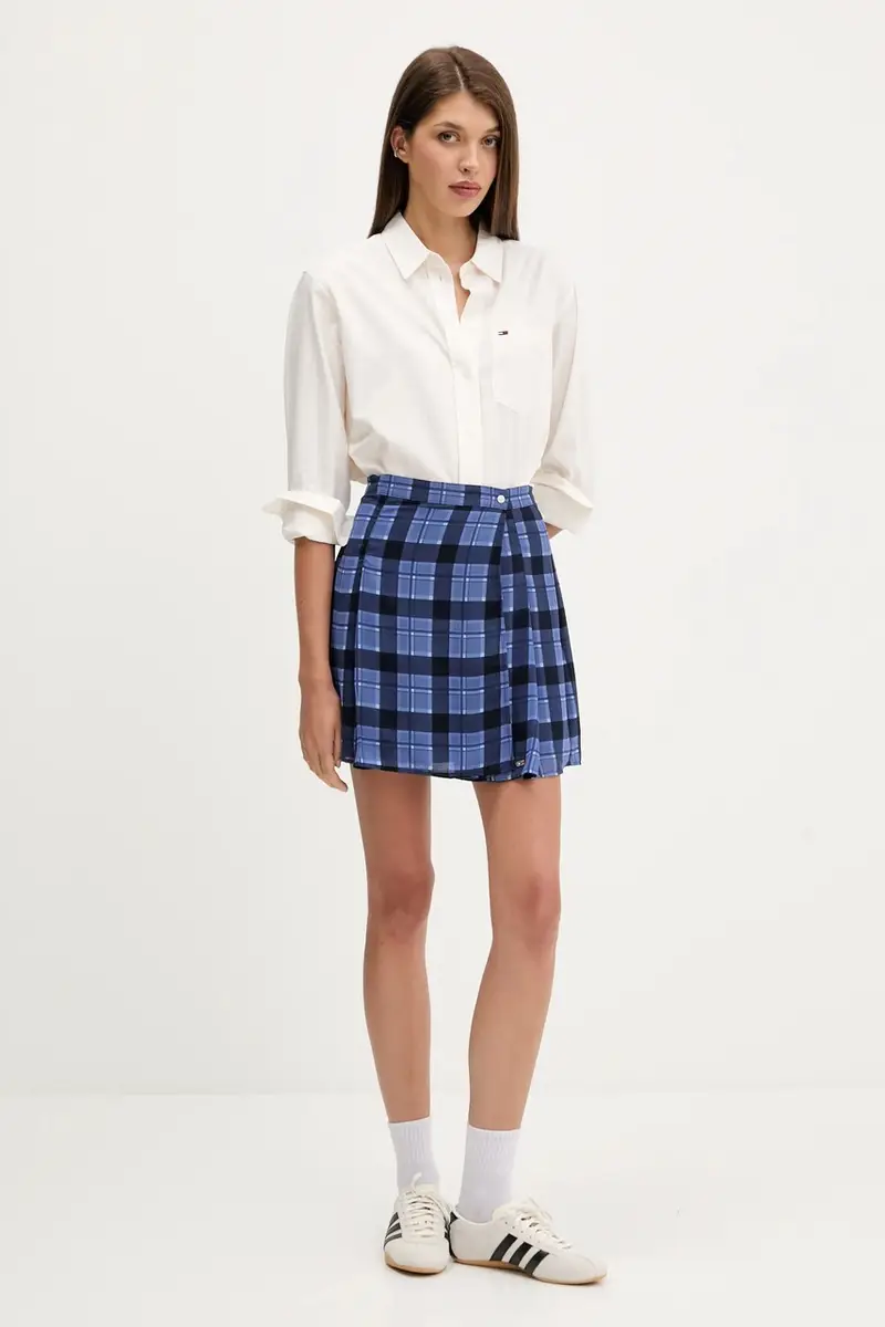 camicia in cotone donna colore beige DW0DW21451 miniatura 2