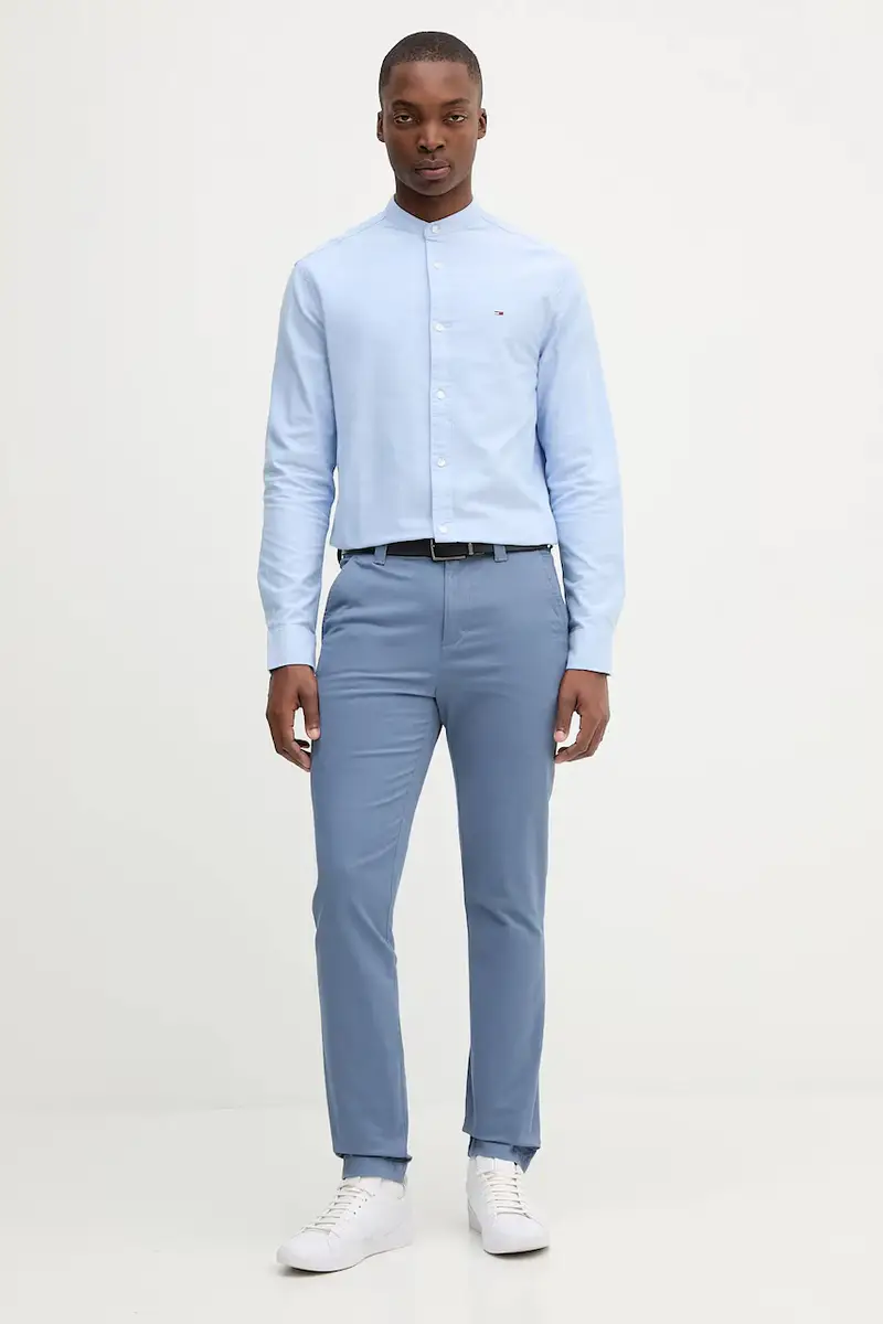 camicia in cotone uomo colore blu DM0DM21690 miniatura 2