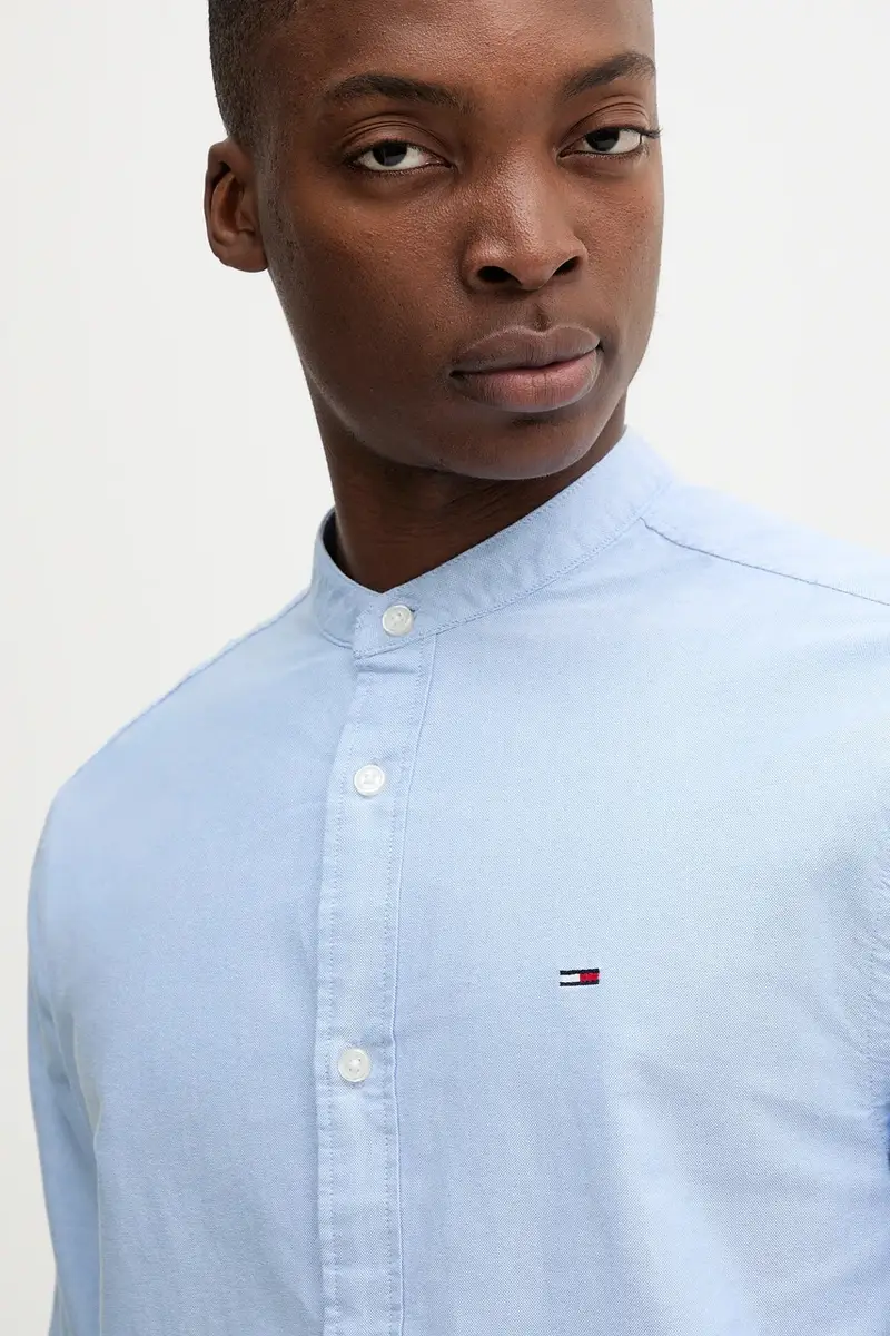 camicia in cotone uomo colore blu DM0DM21690 miniatura 5