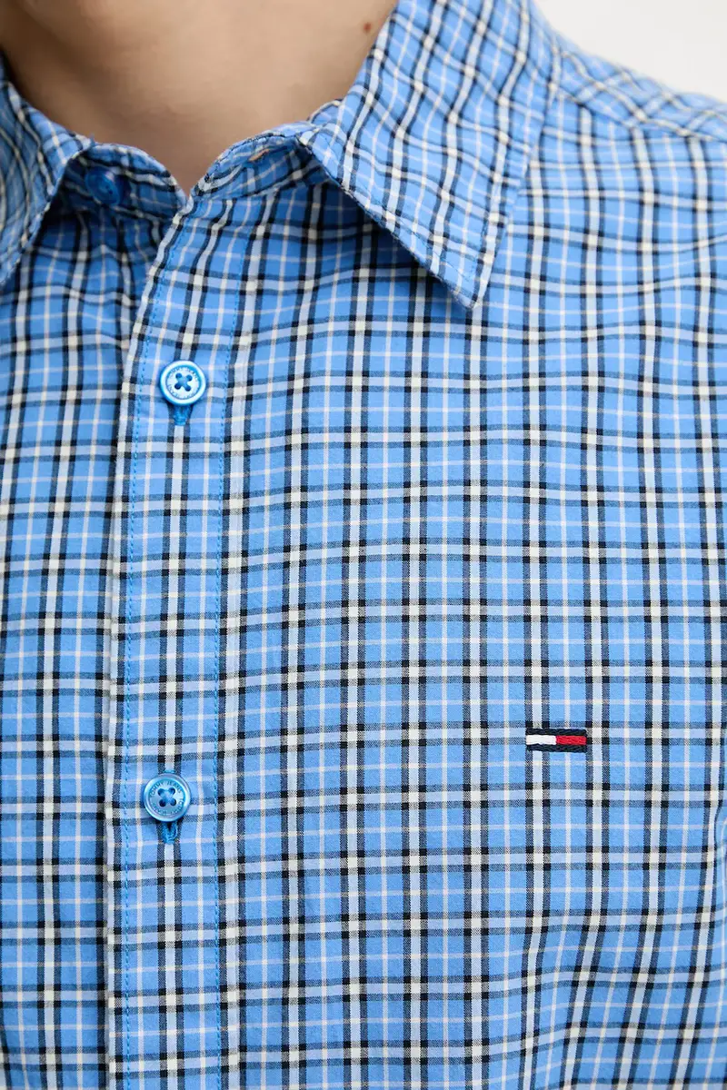 camicia in cotone uomo colore blu DM0DM21693 miniatura 5