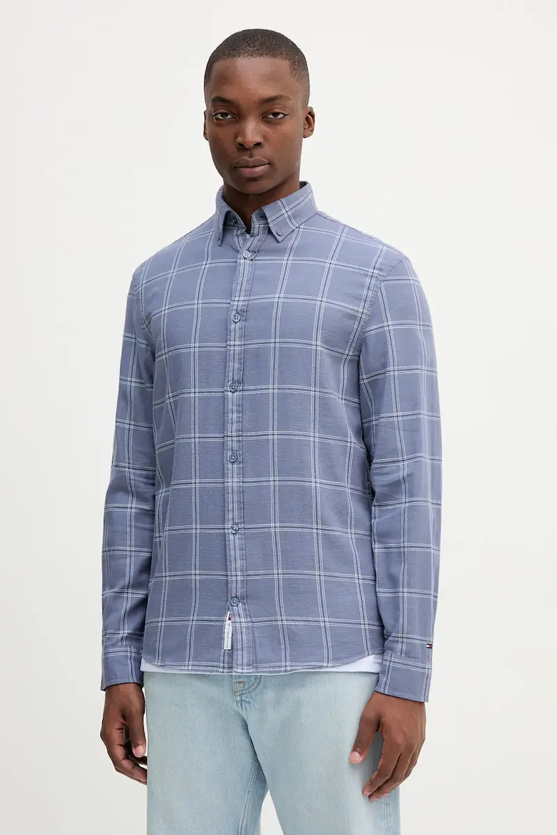 camicia in cotone uomo colore blu DM0DM21701