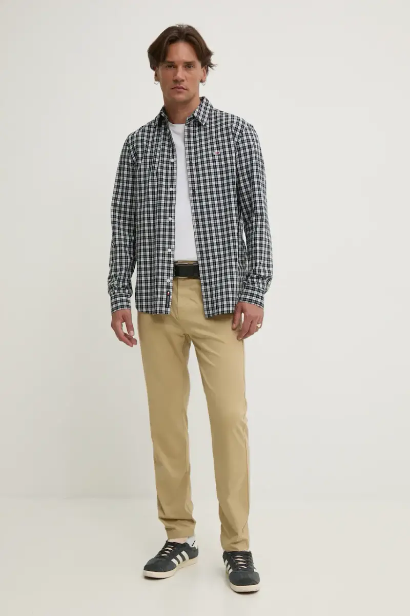 camicia in cotone uomo colore blu navy DM0DM20885 miniatura 2