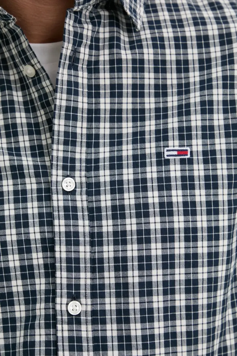 camicia in cotone uomo colore blu navy DM0DM20885 miniatura 5