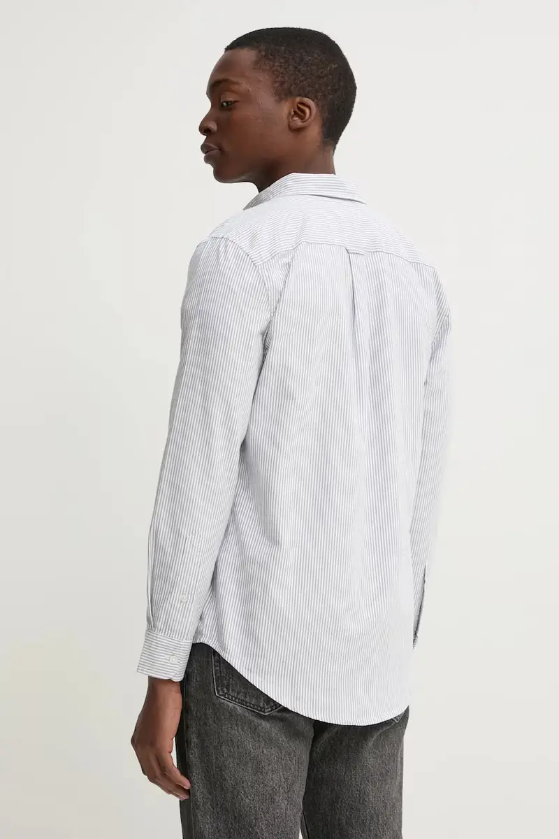 camicia in cotone uomo colore grigio DM0DM20668 miniatura 3