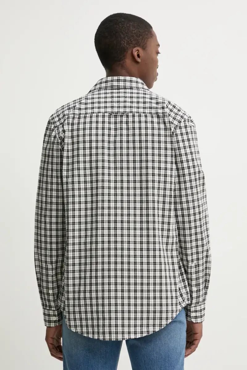 camicia in cotone uomo colore grigio DM0DM20885 miniatura 3