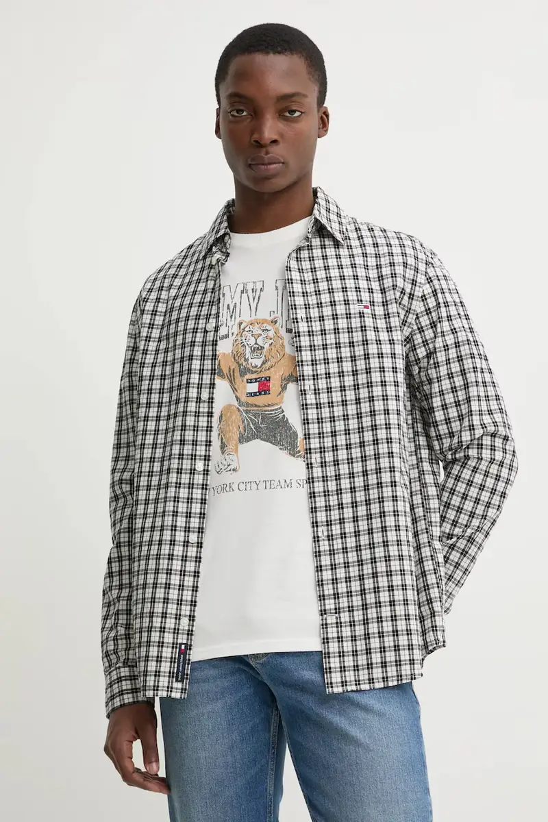 camicia in cotone uomo colore grigio DM0DM20885