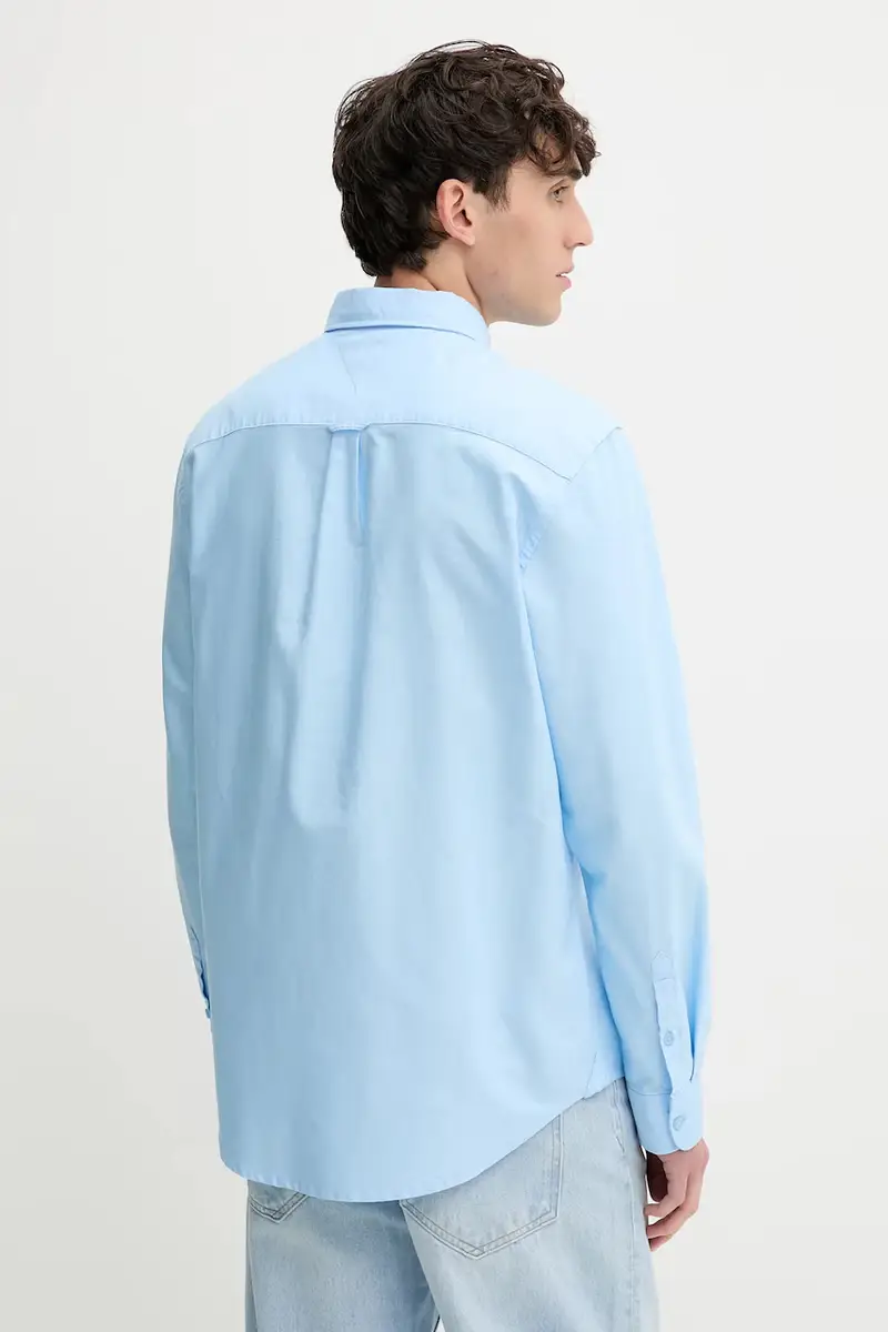 camicia in cotone uomo colore grigio DM0DM21298 Blu miniatura 3