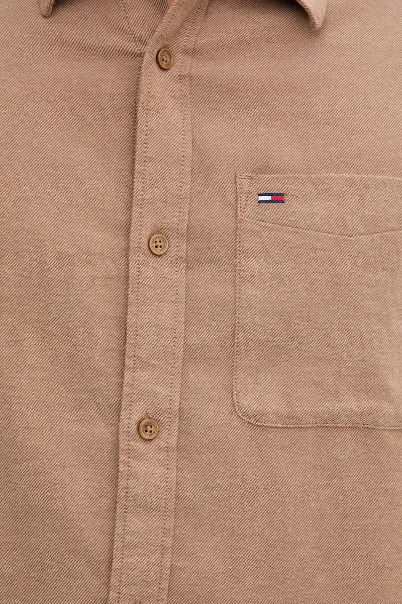 camicia in cotone uomo colore marrone DM0DM22023 miniatura 5