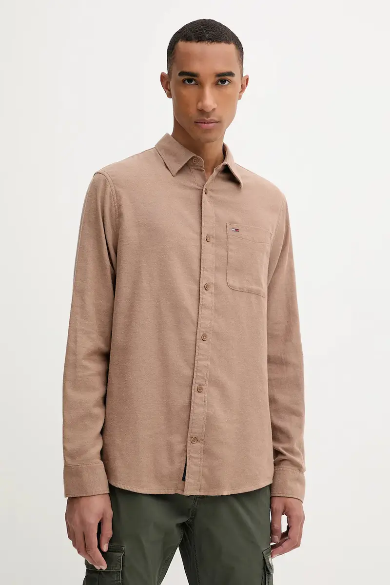 camicia in cotone uomo colore marrone DM0DM22023