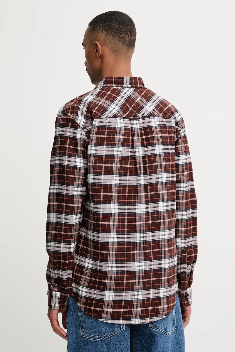 camicia in cotone uomo colore marrone DM0DM22024 miniatura 3