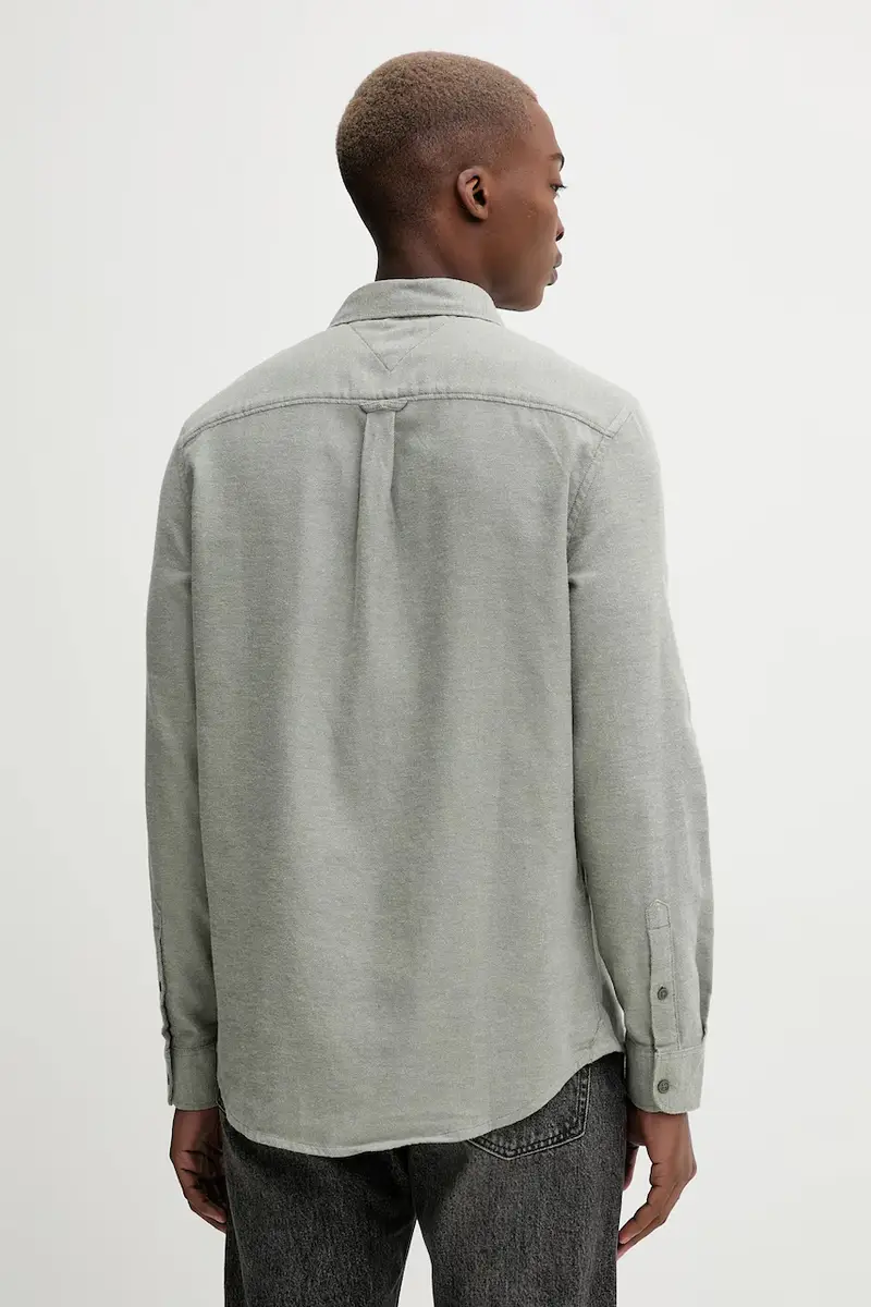 camicia in cotone uomo colore verde DM0DM22023 miniatura 3