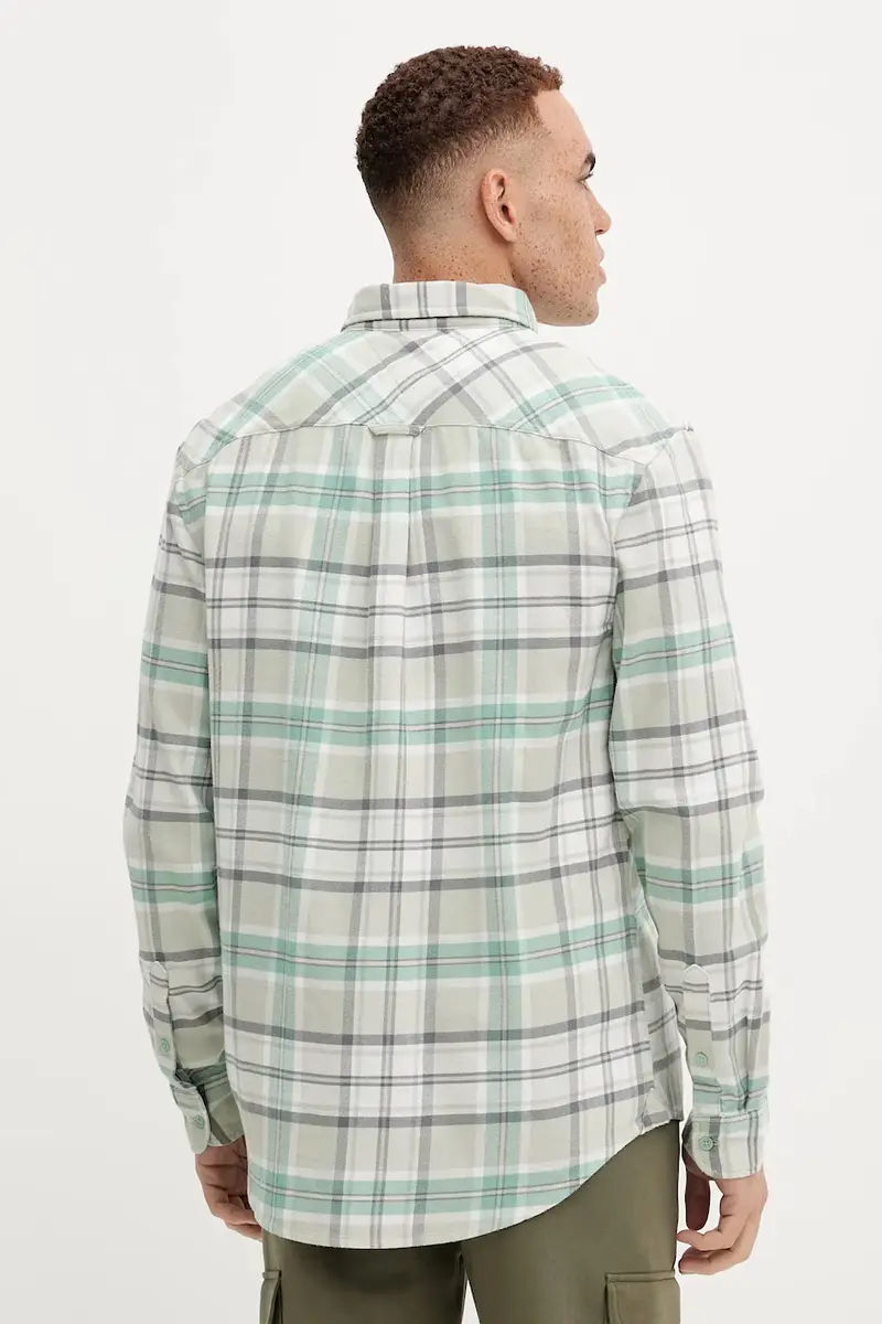 camicia in cotone uomo colore verde DM0DM22024 miniatura 3