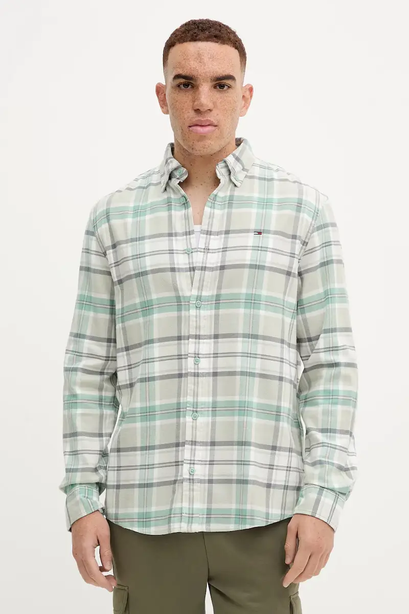 camicia in cotone uomo colore verde DM0DM22024