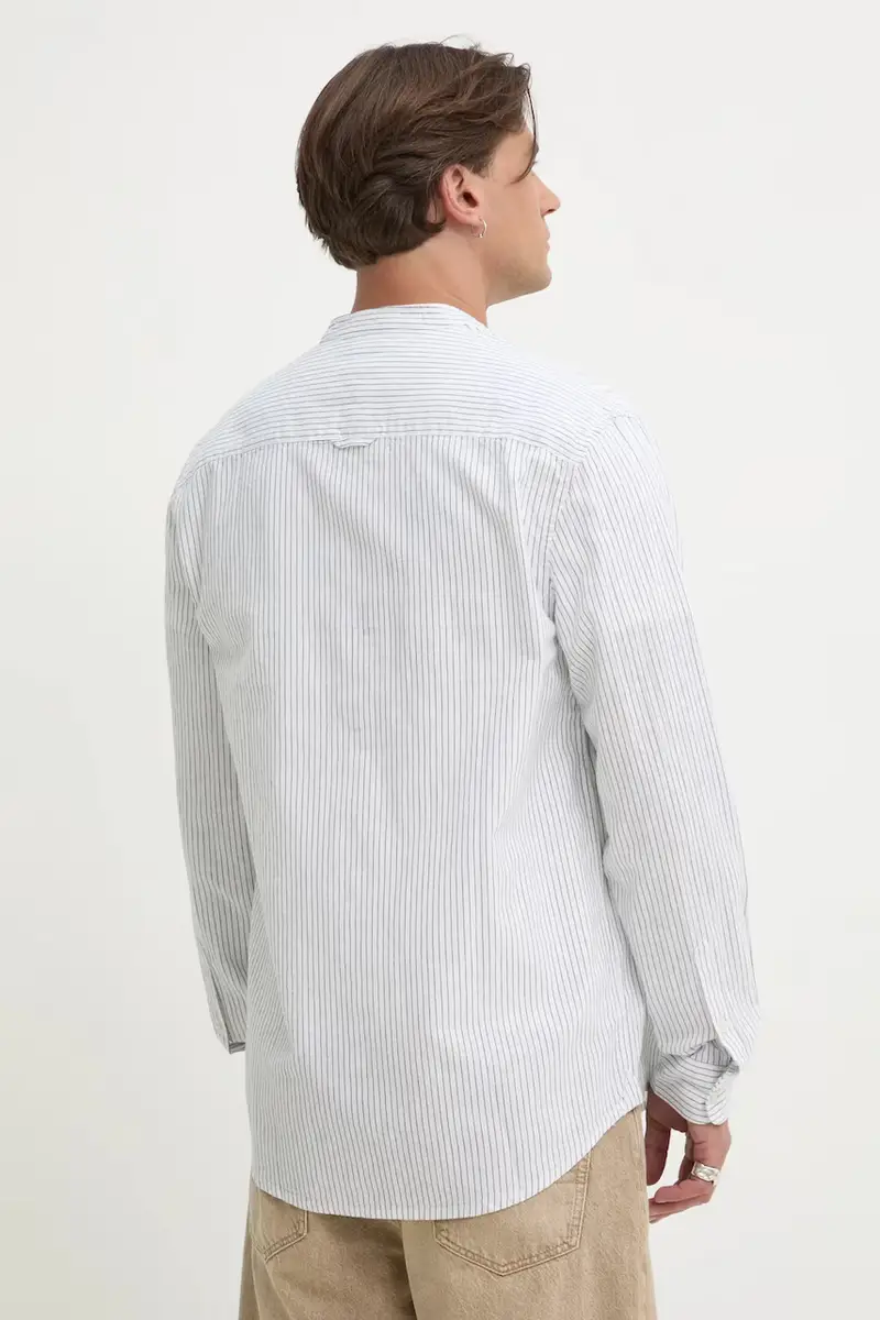 camicia in lino misto colore bianco DM0DM20893 miniatura 3