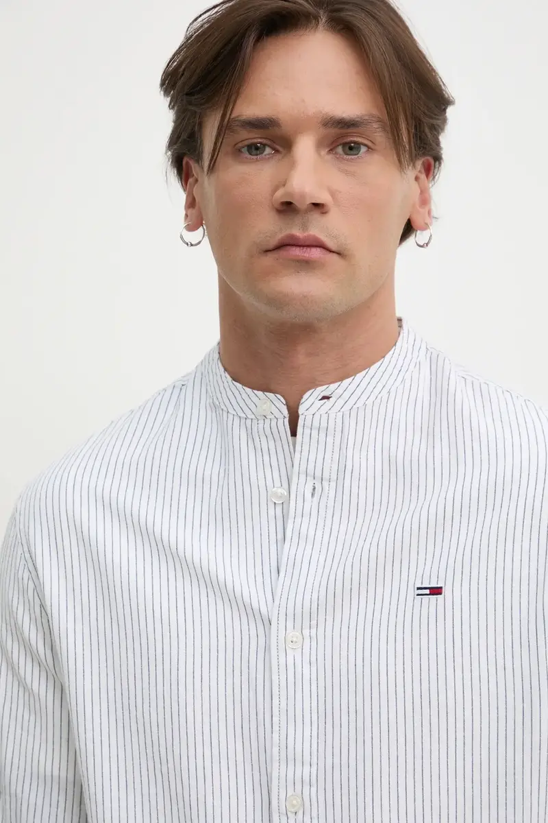 camicia in lino misto colore bianco DM0DM20893 miniatura 5