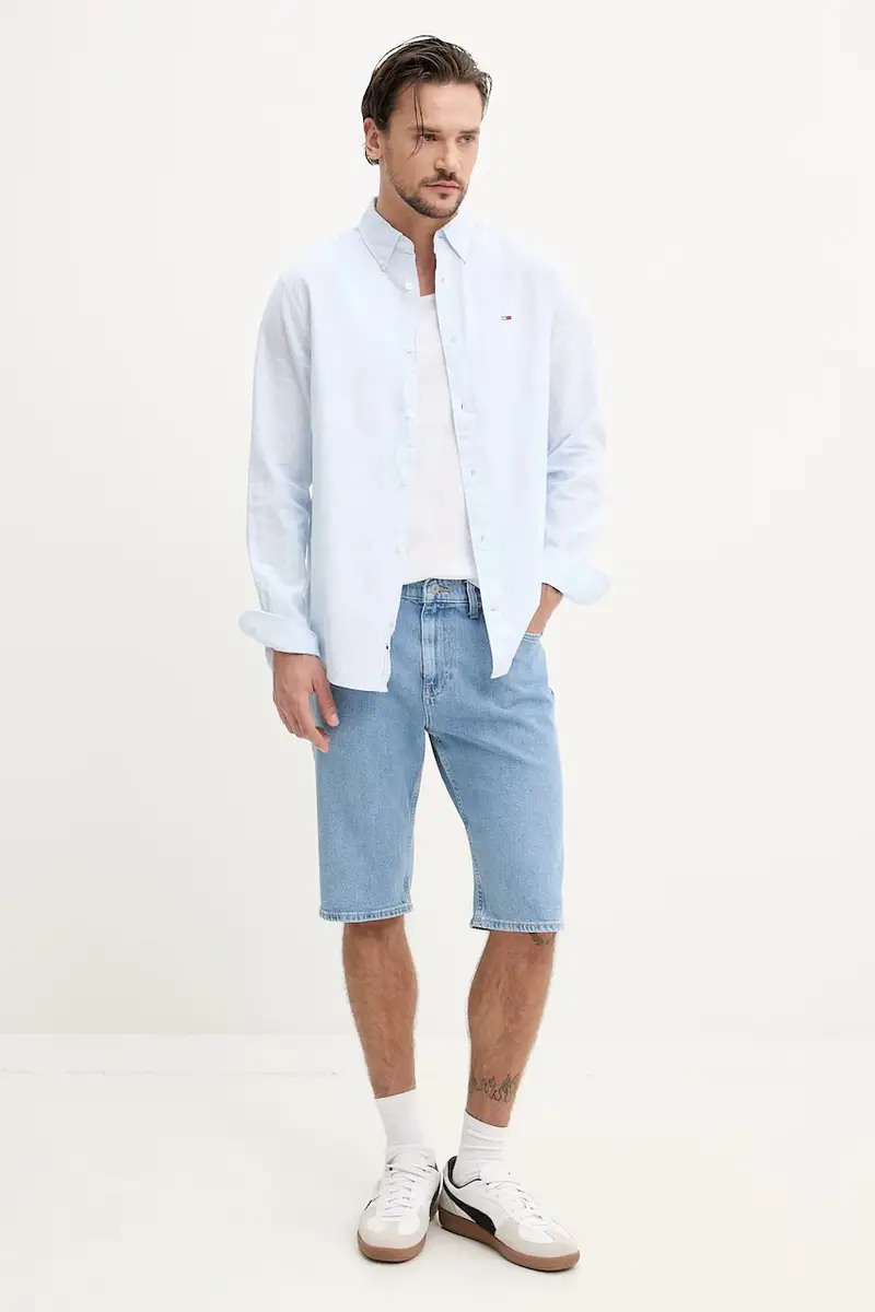 camicia uomo colore blu DM0DM20875 miniatura 2