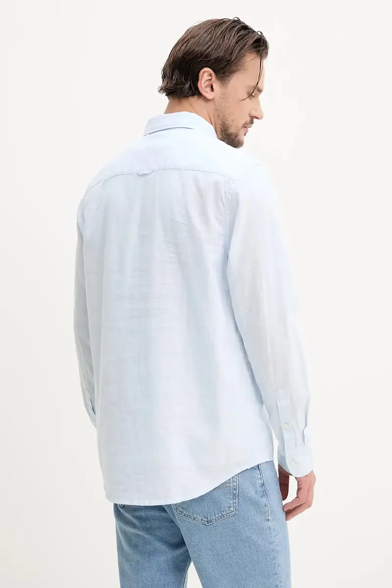 camicia uomo colore blu DM0DM20875 miniatura 3