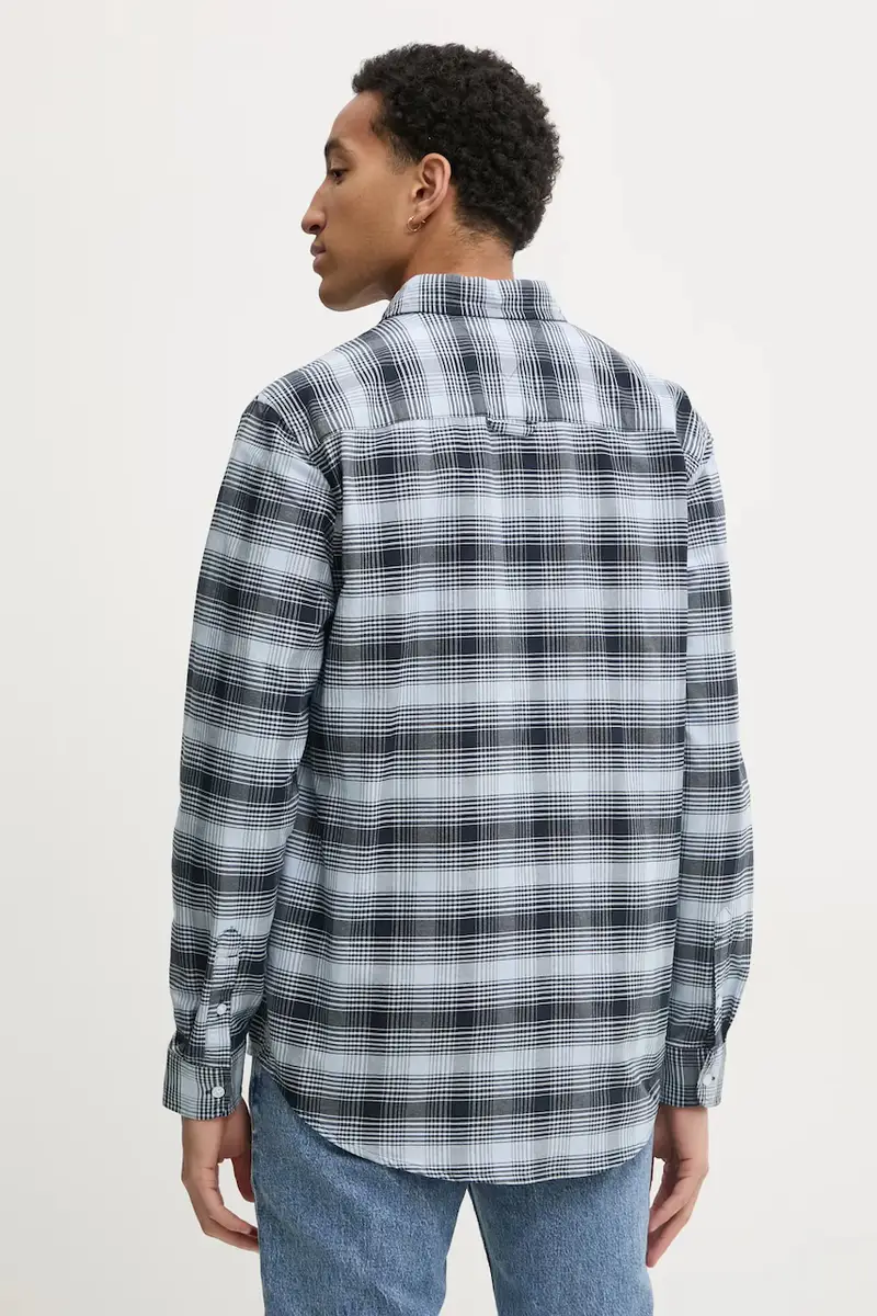 camicia uomo colore blu navy DM0DM21096 miniatura 3