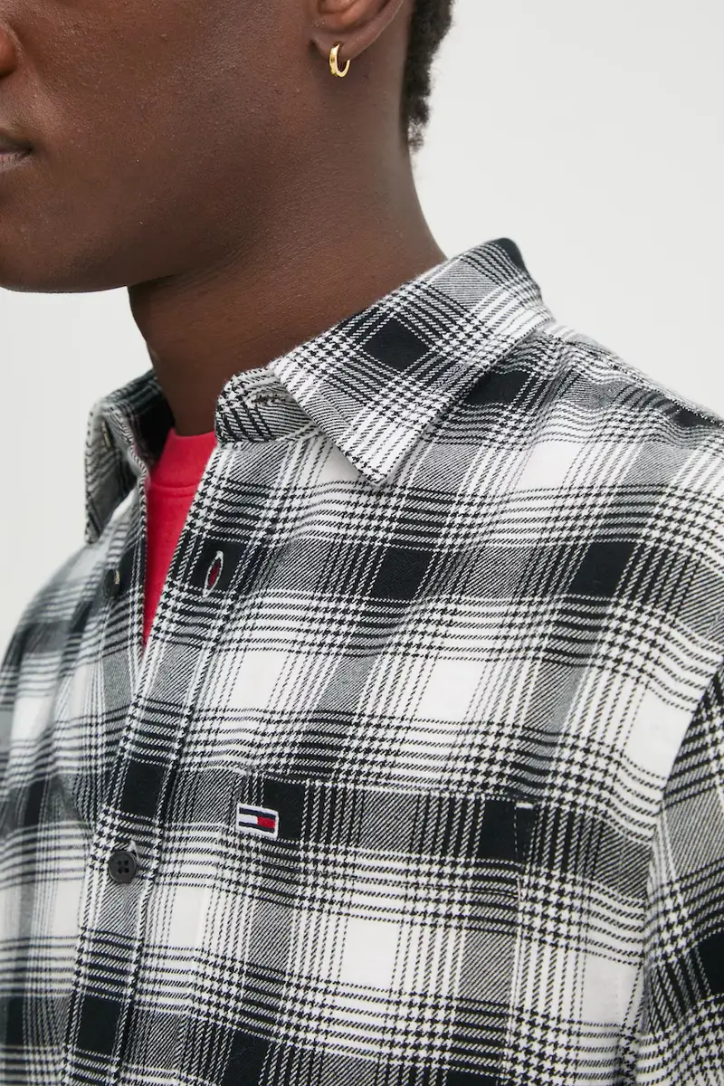 camicia uomo colore nero DM0DM20670 miniatura 2