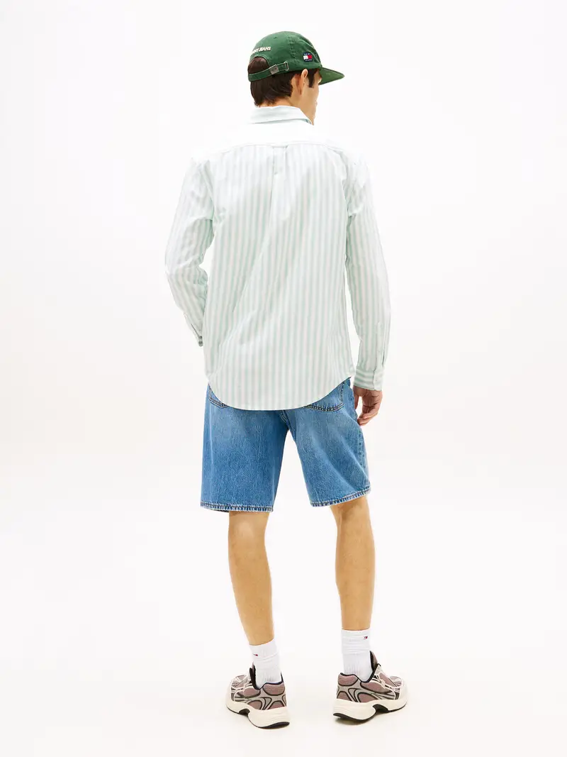 Camicia verde pastello / bianco miniatura 3